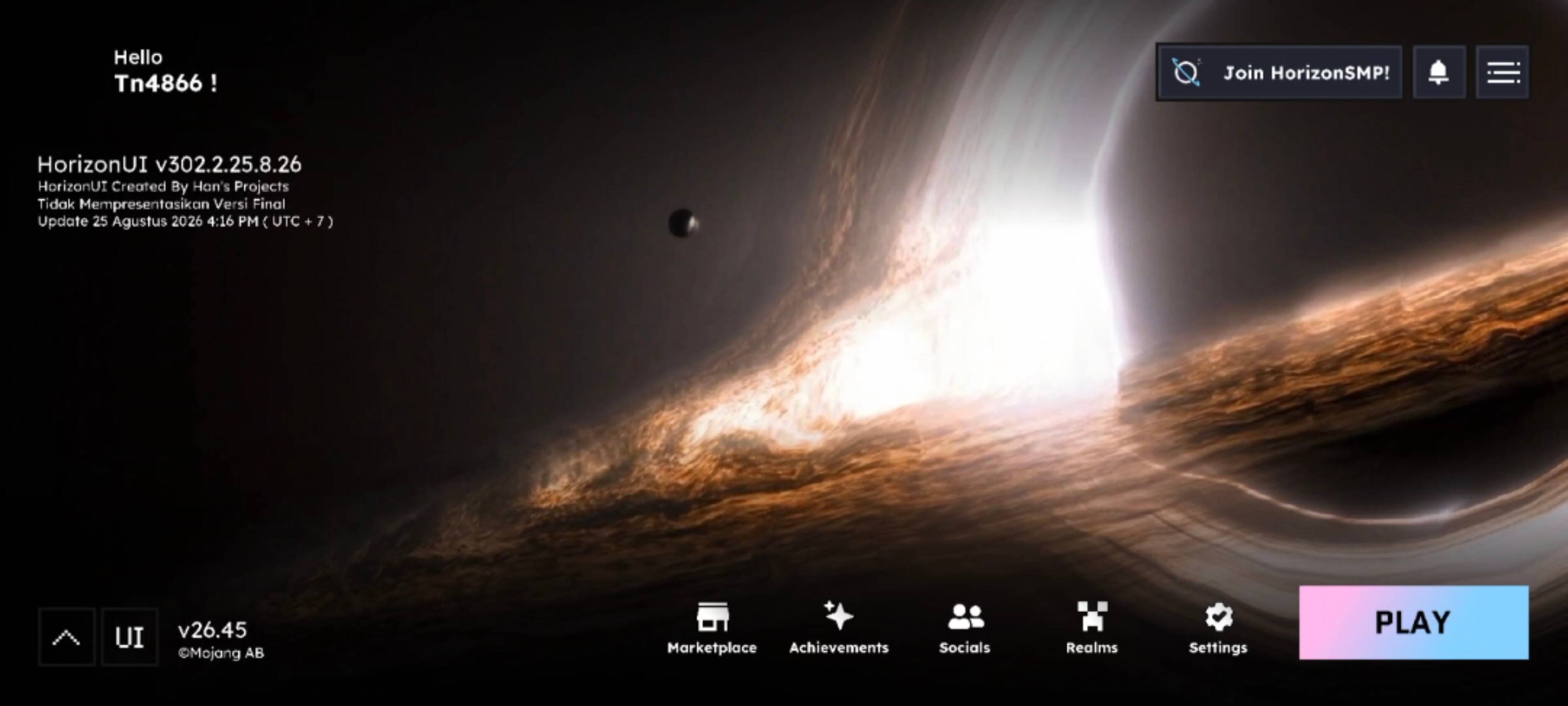 HorizonUIExtension-Interstellar Space Black Hole — screenshot 2
