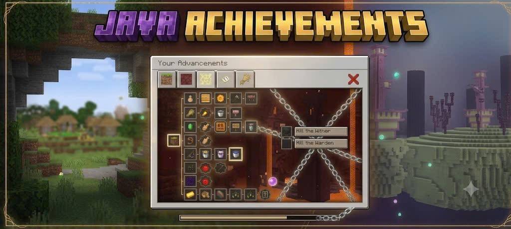Java Achievements — Bedrock Edition(Achievements friendly ) — screenshot 1