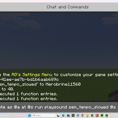 Sem tempo in Minecraft
