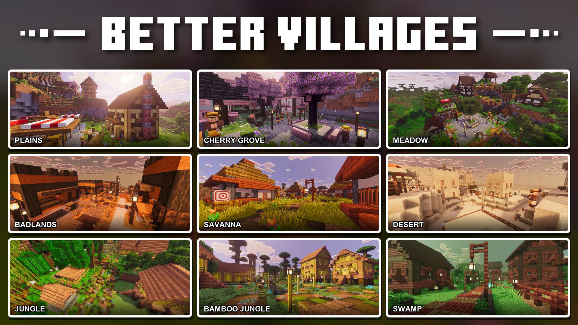 Better Biome Villages — screenshot 1