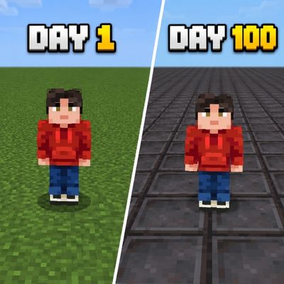 MINECRAFT BUT BLOCK CHANGE EVERY DAY