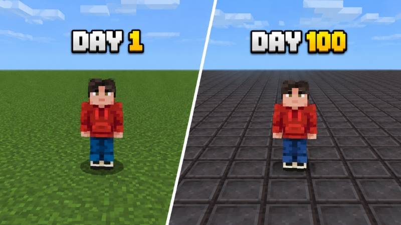 MINECRAFT BUT BLOCK CHANGE EVERY DAY — screenshot 6