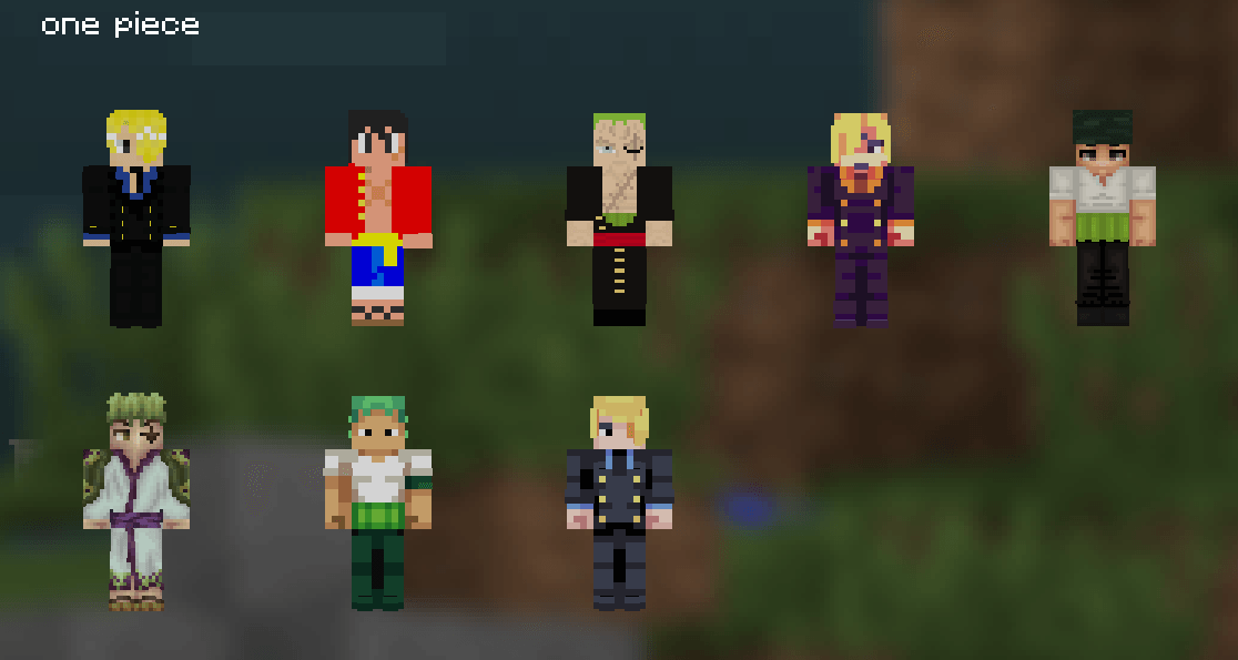 one piece skins — Minecraft Bedrock Skin Pack Download | MC Skins