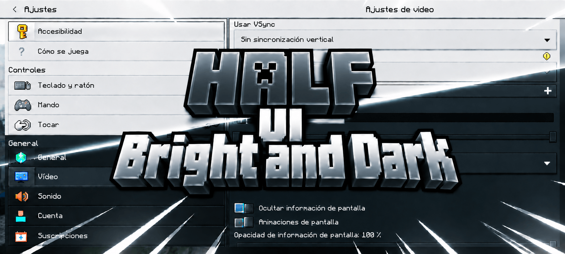 Half Bright-Dark UI — screenshot 1