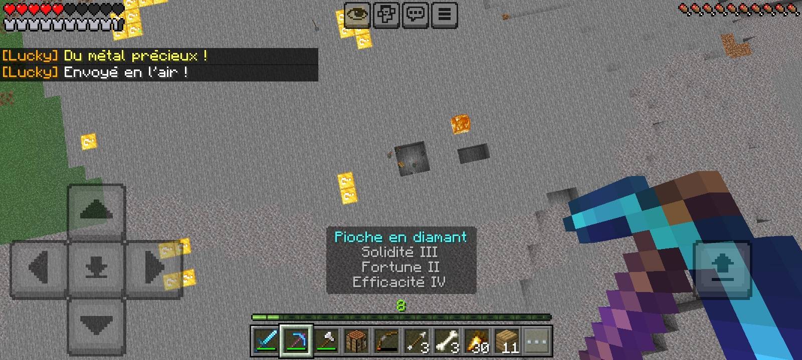 Minecraft, but the ores are lucky blocks. — screenshot 1