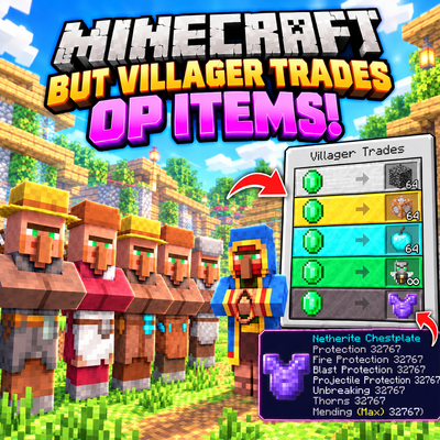 Villagers Trade Super OP Items!