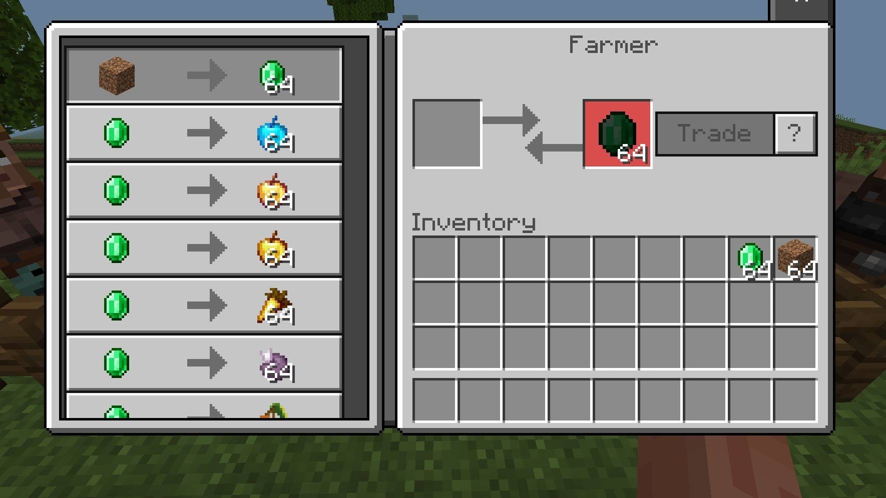 Villagers Trade Super OP Items! — screenshot 2