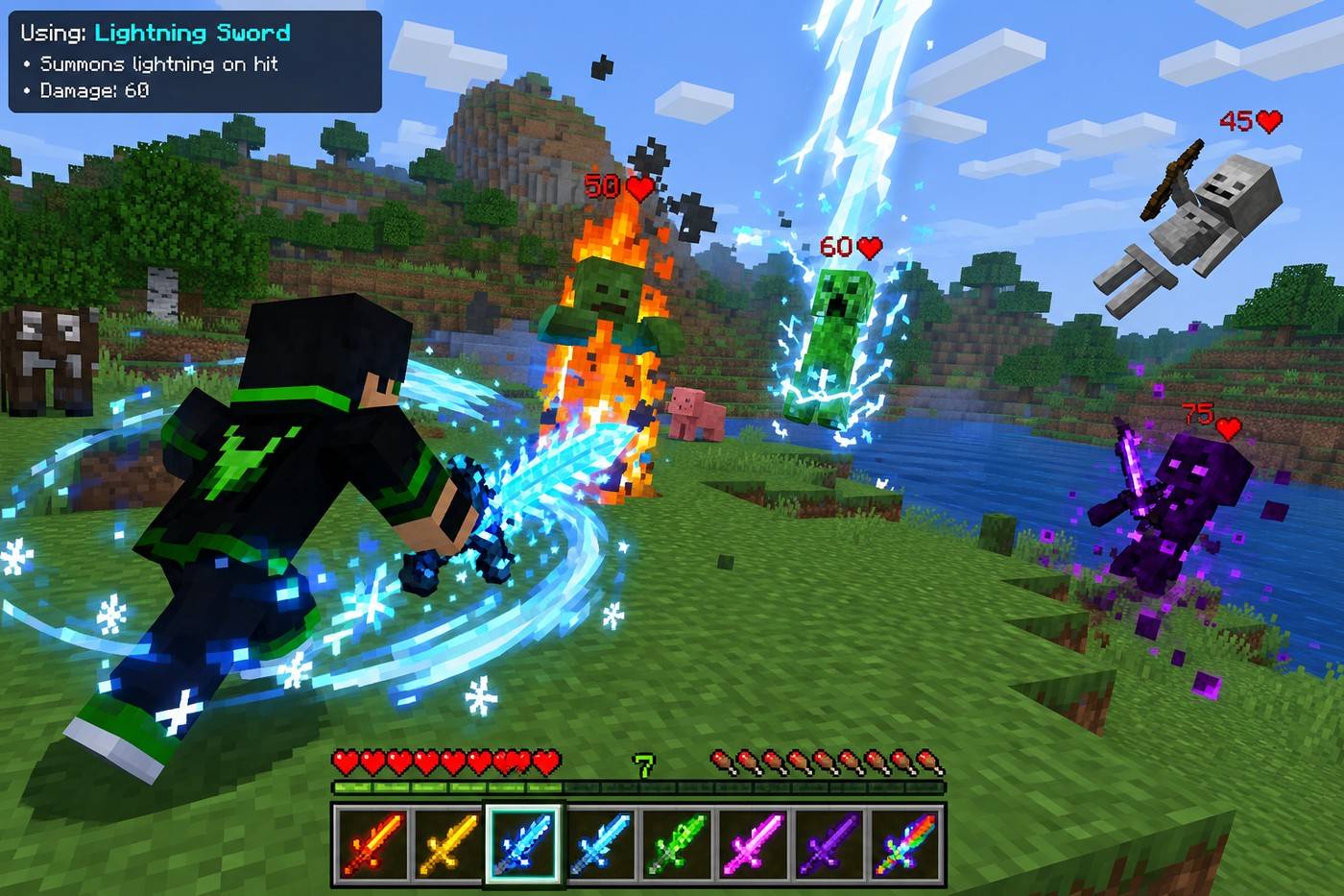 Ultimate OP Swords — Minecraft Bedrock Addon Download | MCModsHub