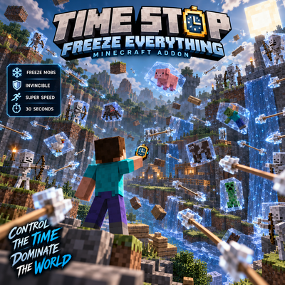 Time Stop: Freeze Everything | Stop Time, Freeze Mobs & Super Speed | EL SANDO