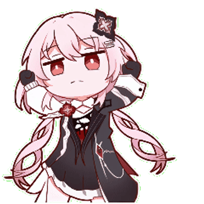 Anime girl animated totem