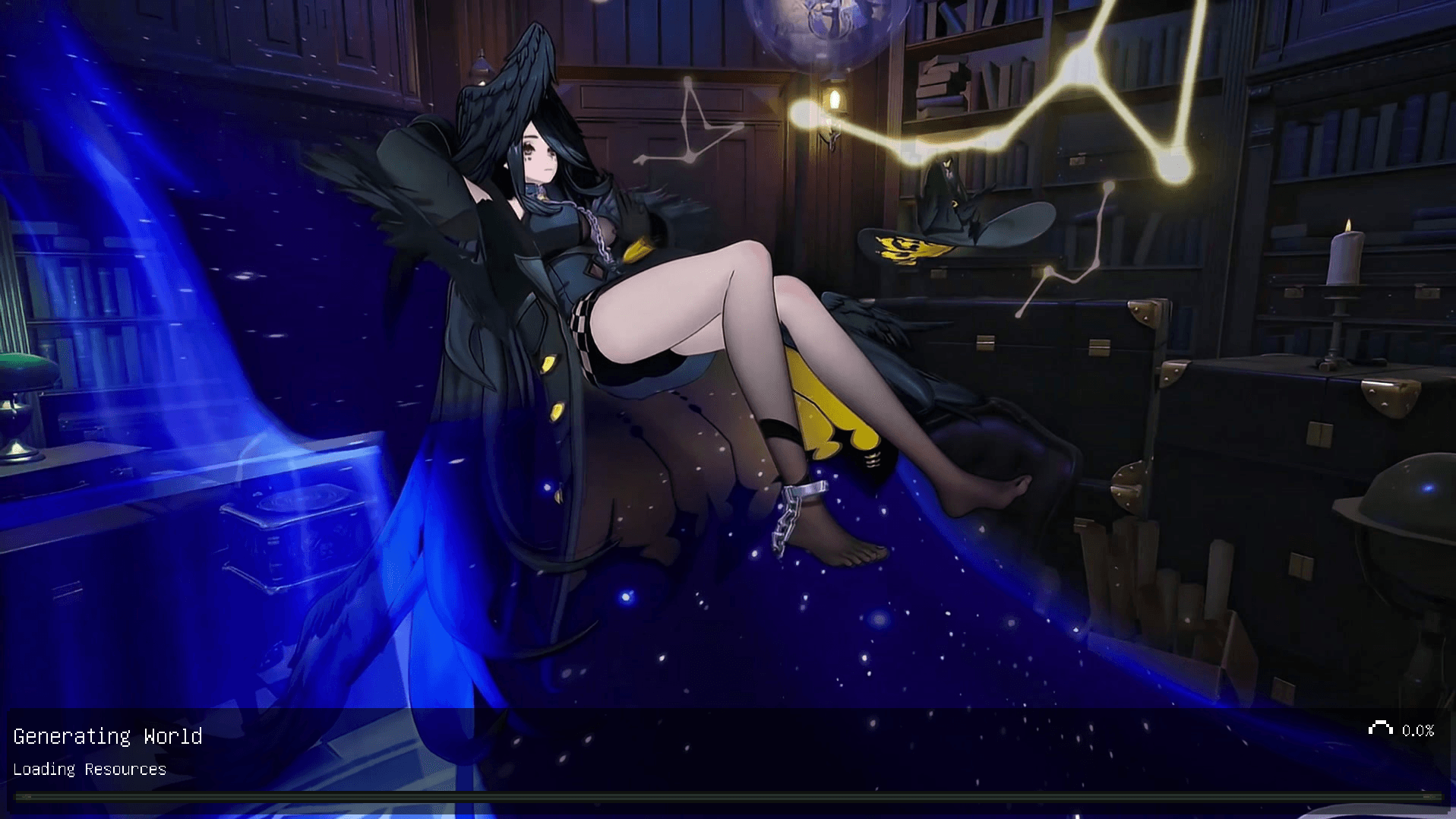 Black Bird Ui | Anime Girl Animated Menu — screenshot 3