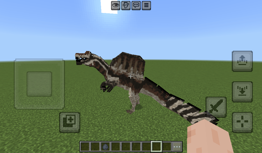 Spinosaurus statue — screenshot 2