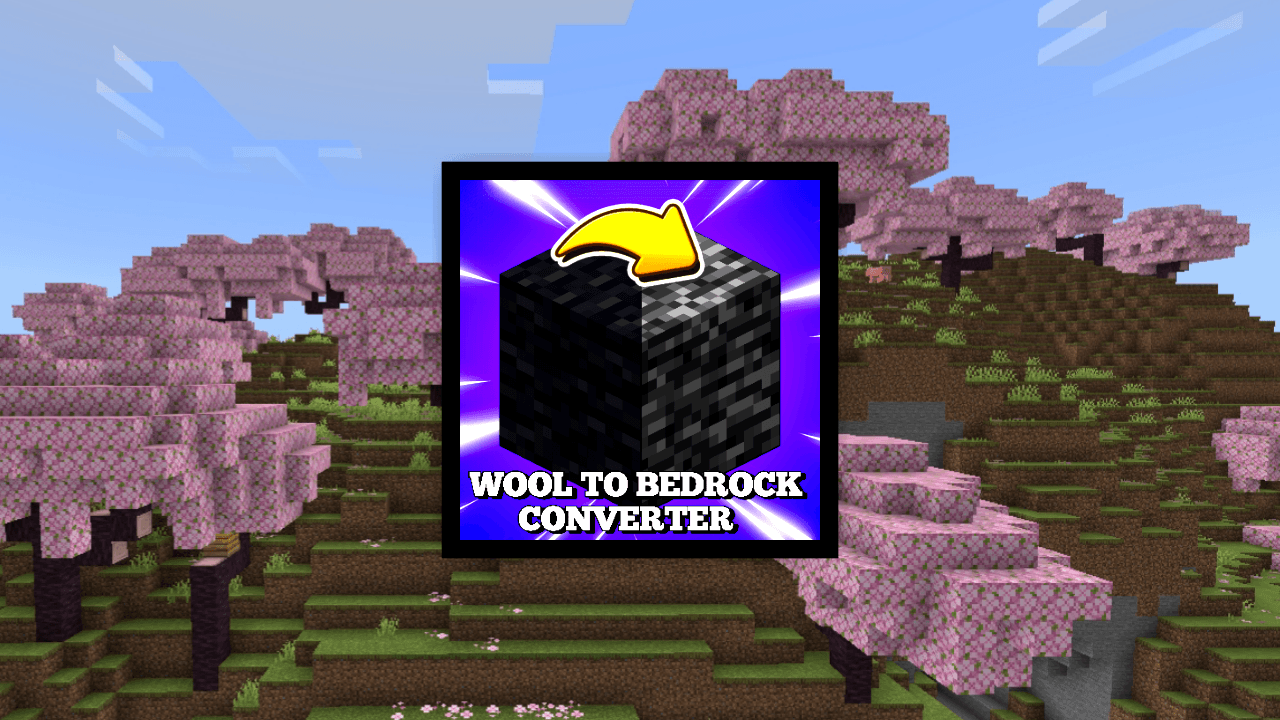 Black Wool to Bedrock Converter — screenshot 1