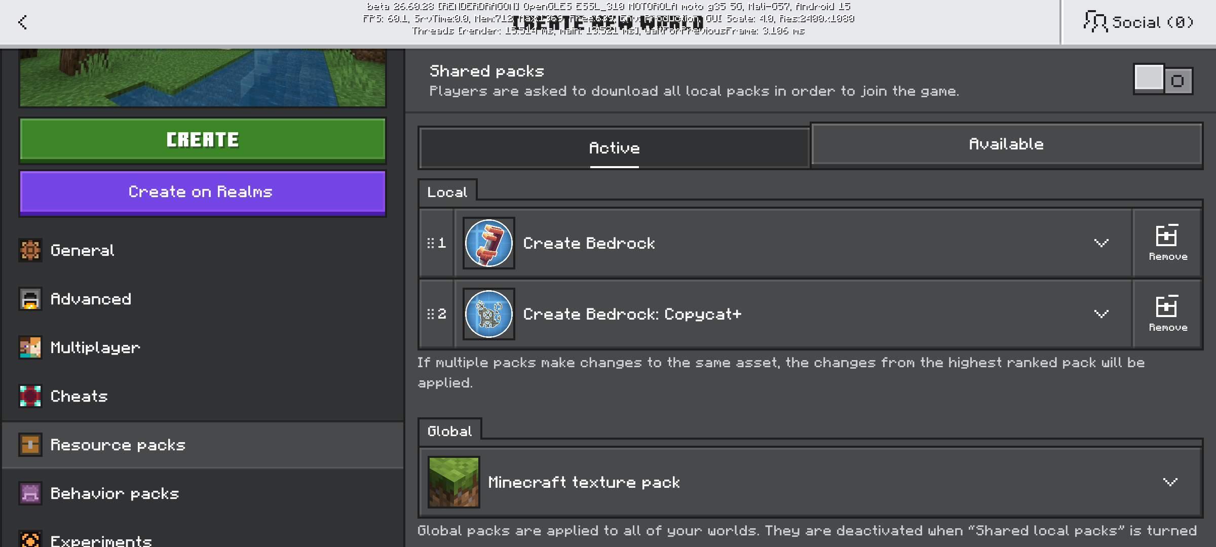 Create Bedrock: CopycatPlus — screenshot 6
