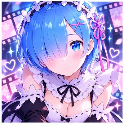 Rem UI Re Zero | Anime Girl Animated Menu