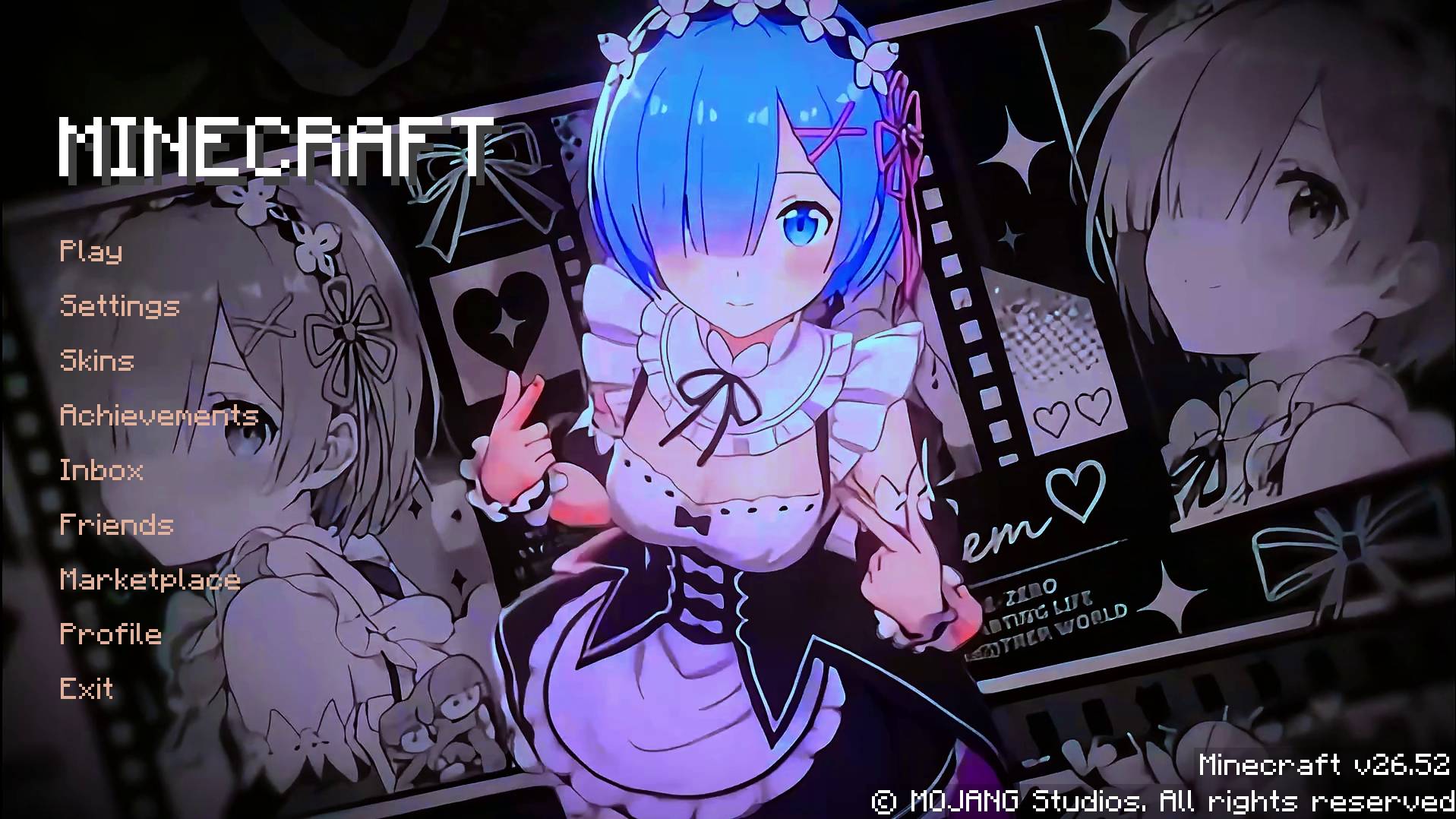 Rem UI Re Zero | Anime Girl Animated Menu — screenshot 2
