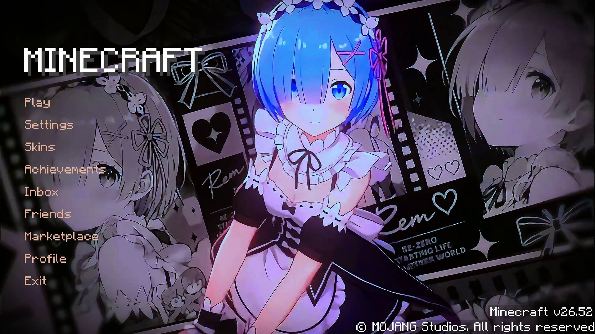 Rem UI Re Zero | Anime Girl Animated Menu — screenshot 3