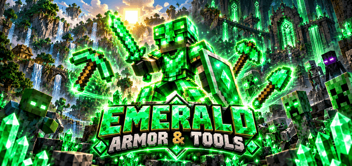 Emerald Armor and tools — screenshot 1