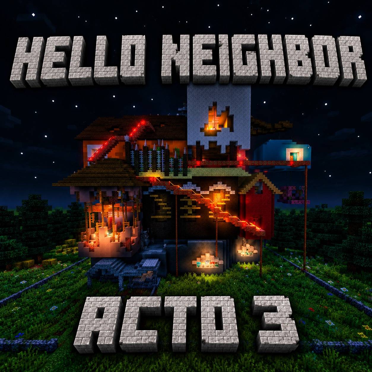 hello neighbor Act 3. custom map, Fan recreation — screenshot 7