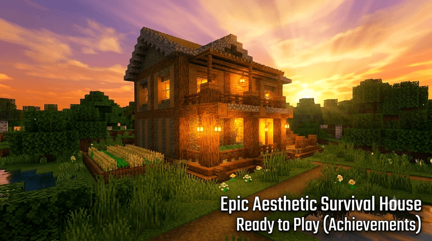 Epic Aesthetic Survival House | Ready to Play (Achievements) — screenshot 1