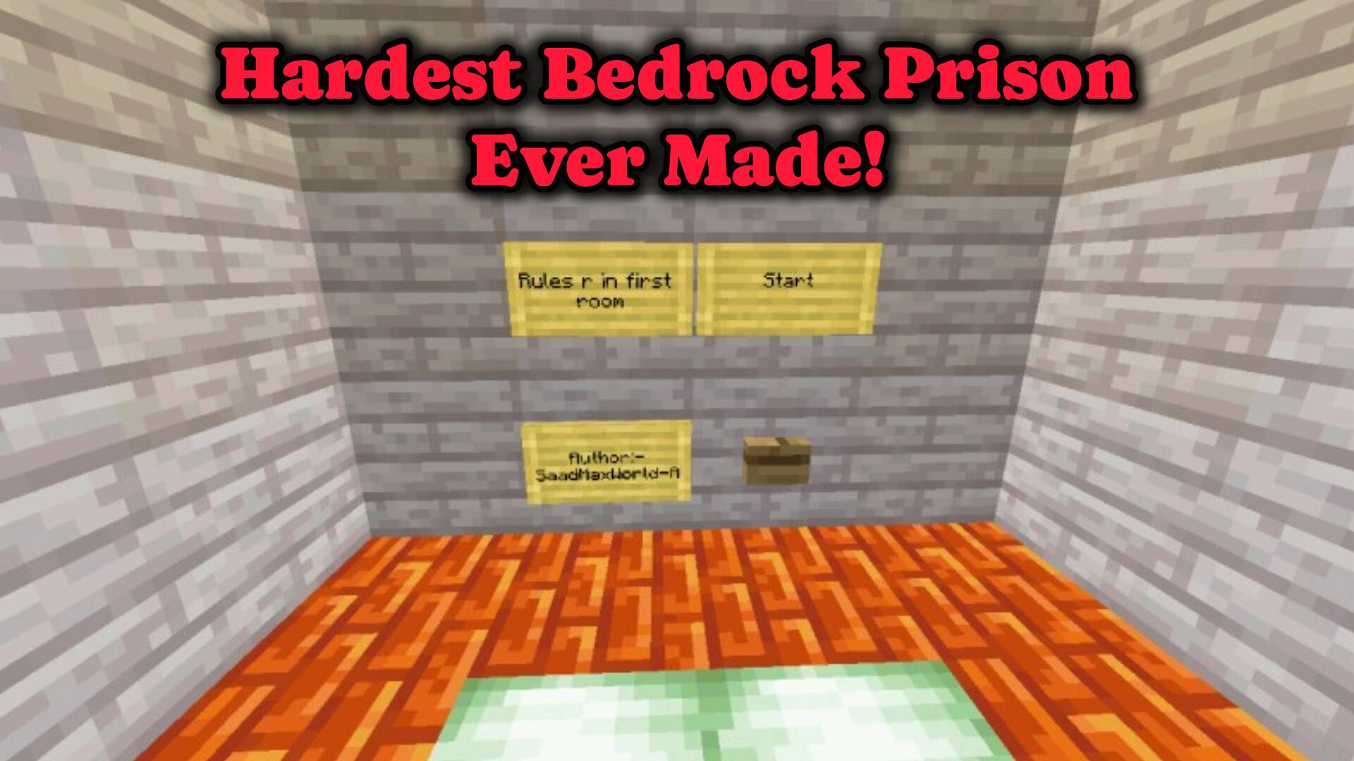 HARDEST BEDROCK ESCAPE ROOMS | BEDROCK PRISON ESCAPE | SAAD MAX WORLD — screenshot 1