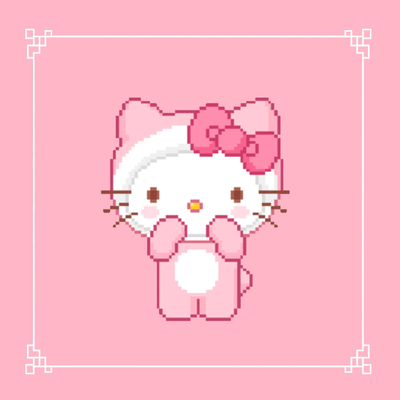 Hello kitty animated totem with A&S, JA, HMi & others