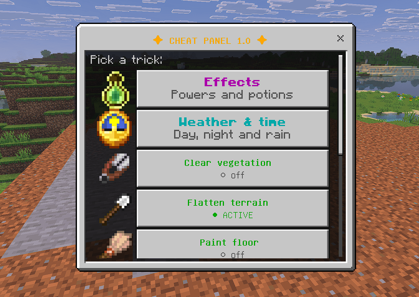 Quick Cheats Panel — screenshot 2