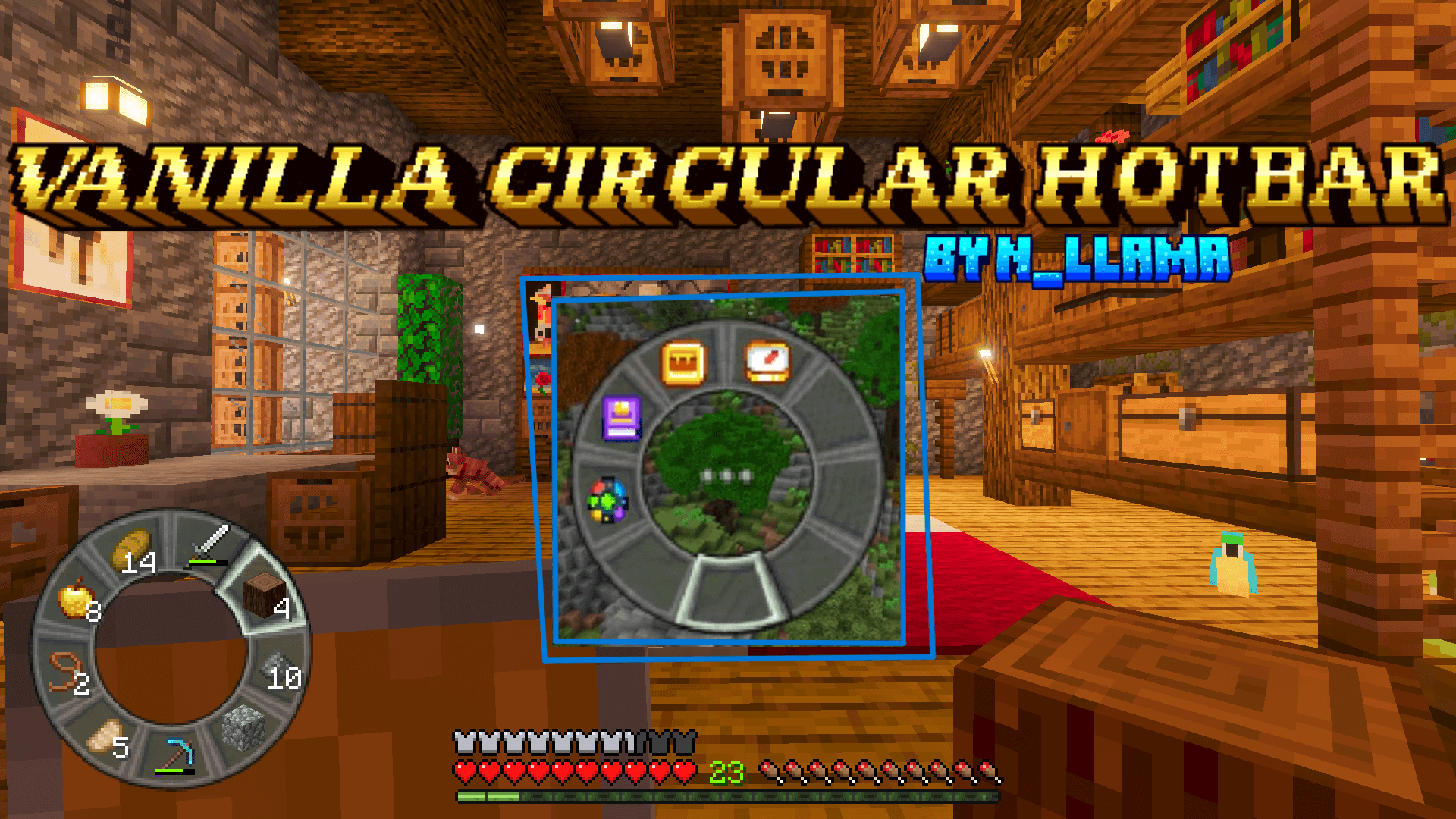 Vanilla Circular Hotbar — screenshot 1