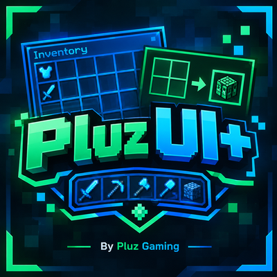 Pluz UI+ – Blue Inventory UI, Quick Craft & Quick Loot