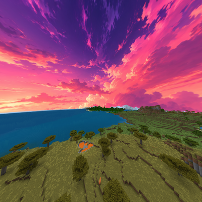 Vivid SkyBox Pink Violet Clouds
