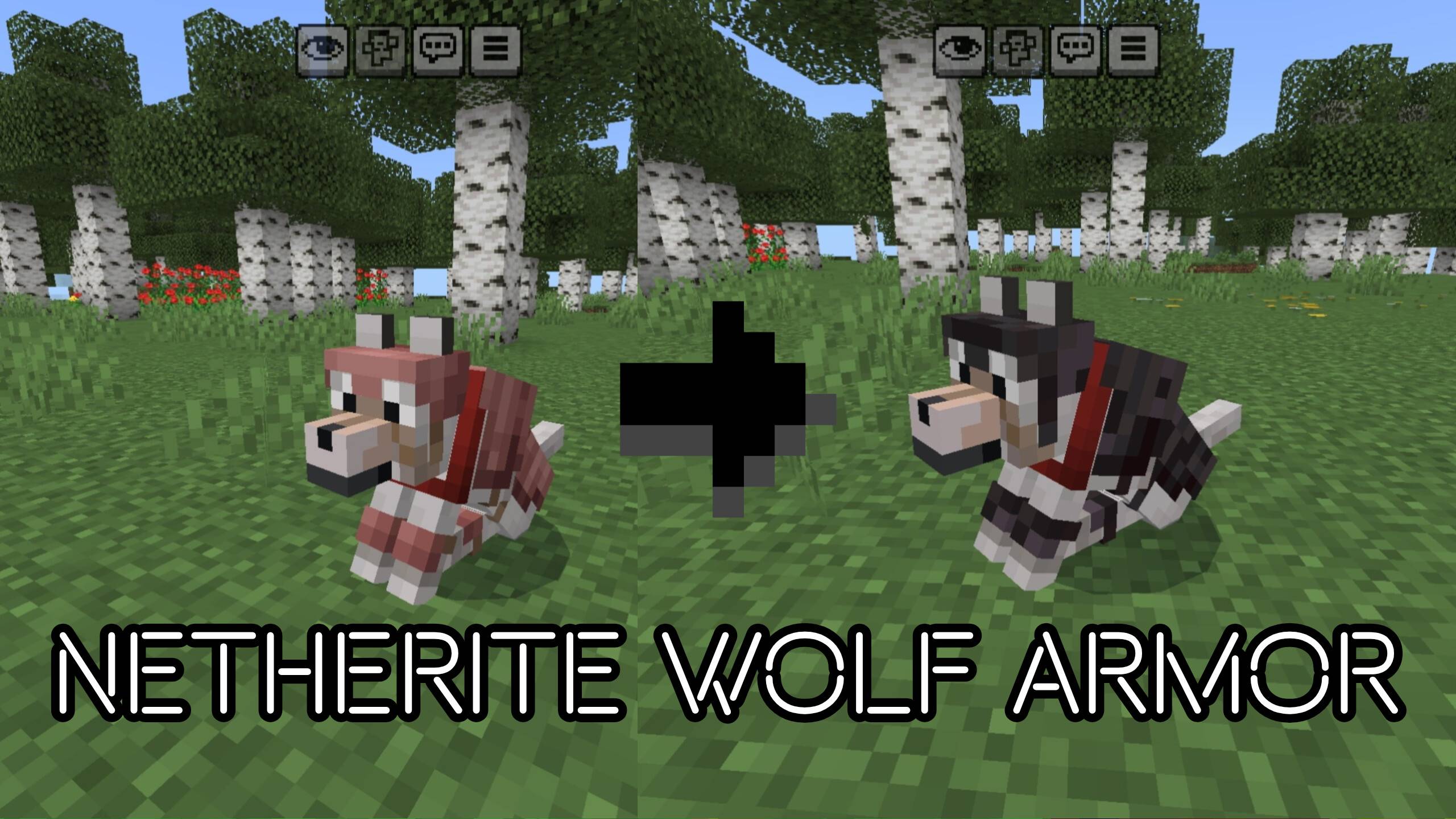 Netherite wolf armor — screenshot 1