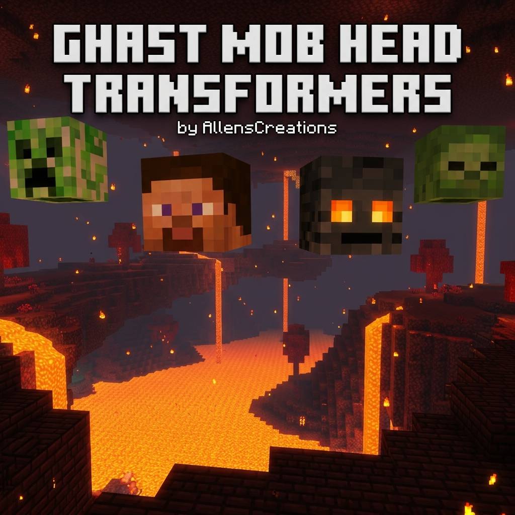 Ghast Mob Head Transformers — screenshot 1