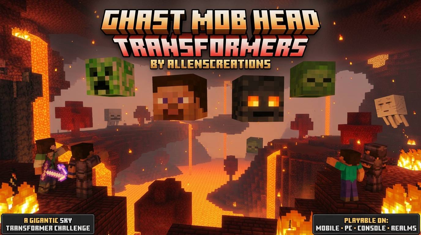 Ghast Mob Head Transformers — screenshot 2