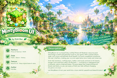 🌿 MintyBloom UI — Pastel Nature Pack — screenshot 1