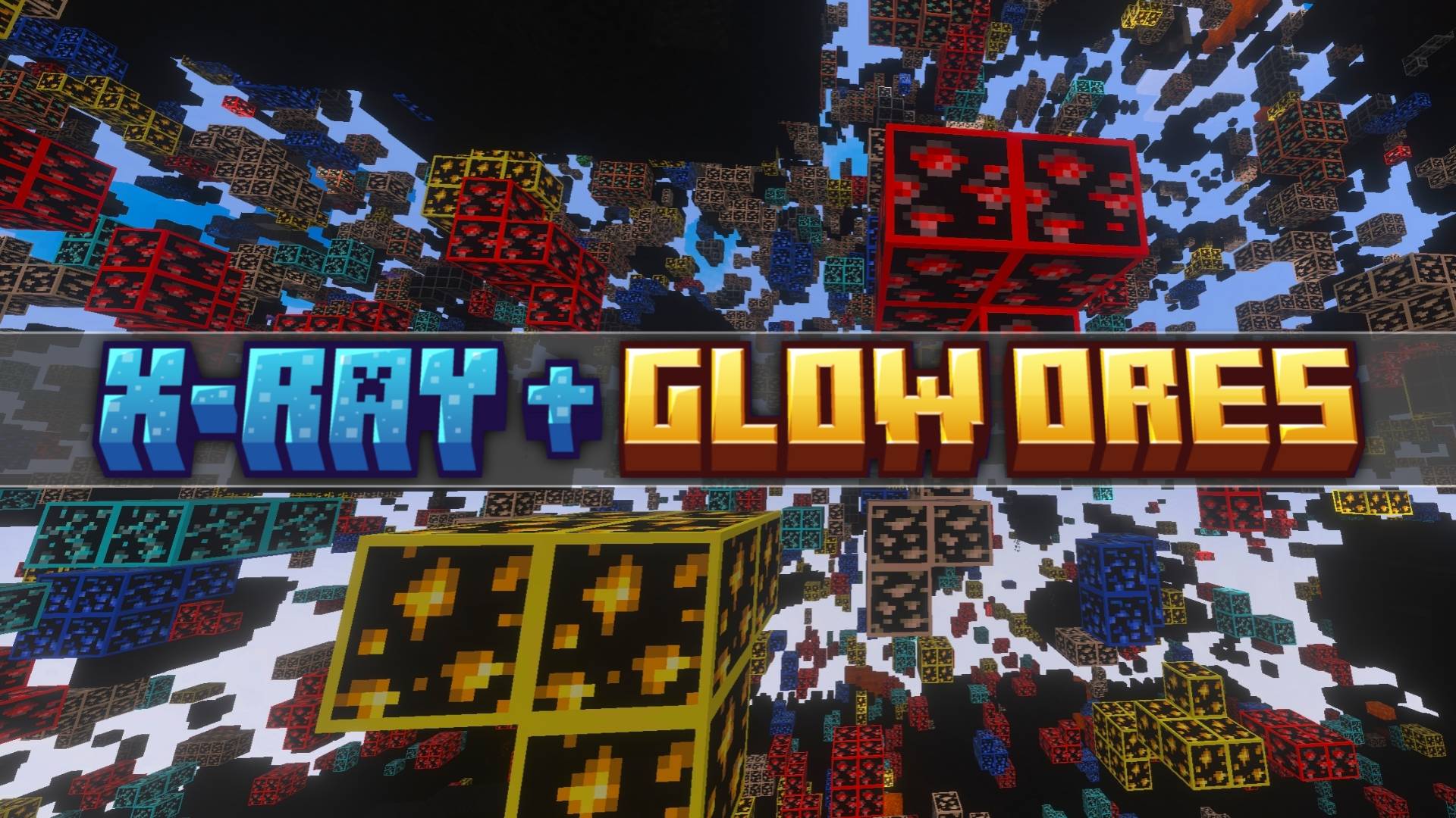 X-RAY + Glowing Ores | Texture Pack — screenshot 1