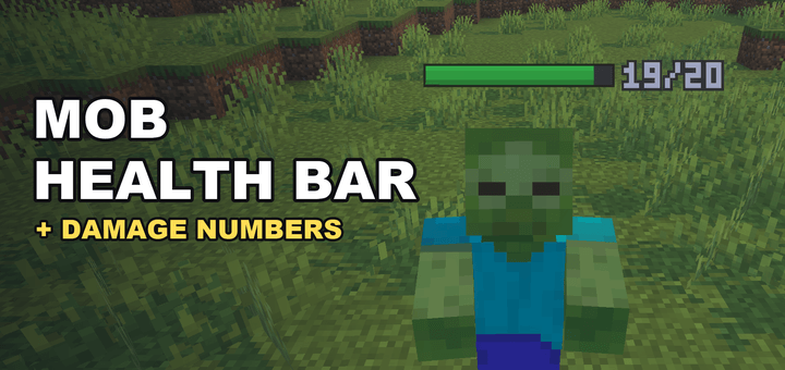Mob Health Bar & Damage Numbers — screenshot 1