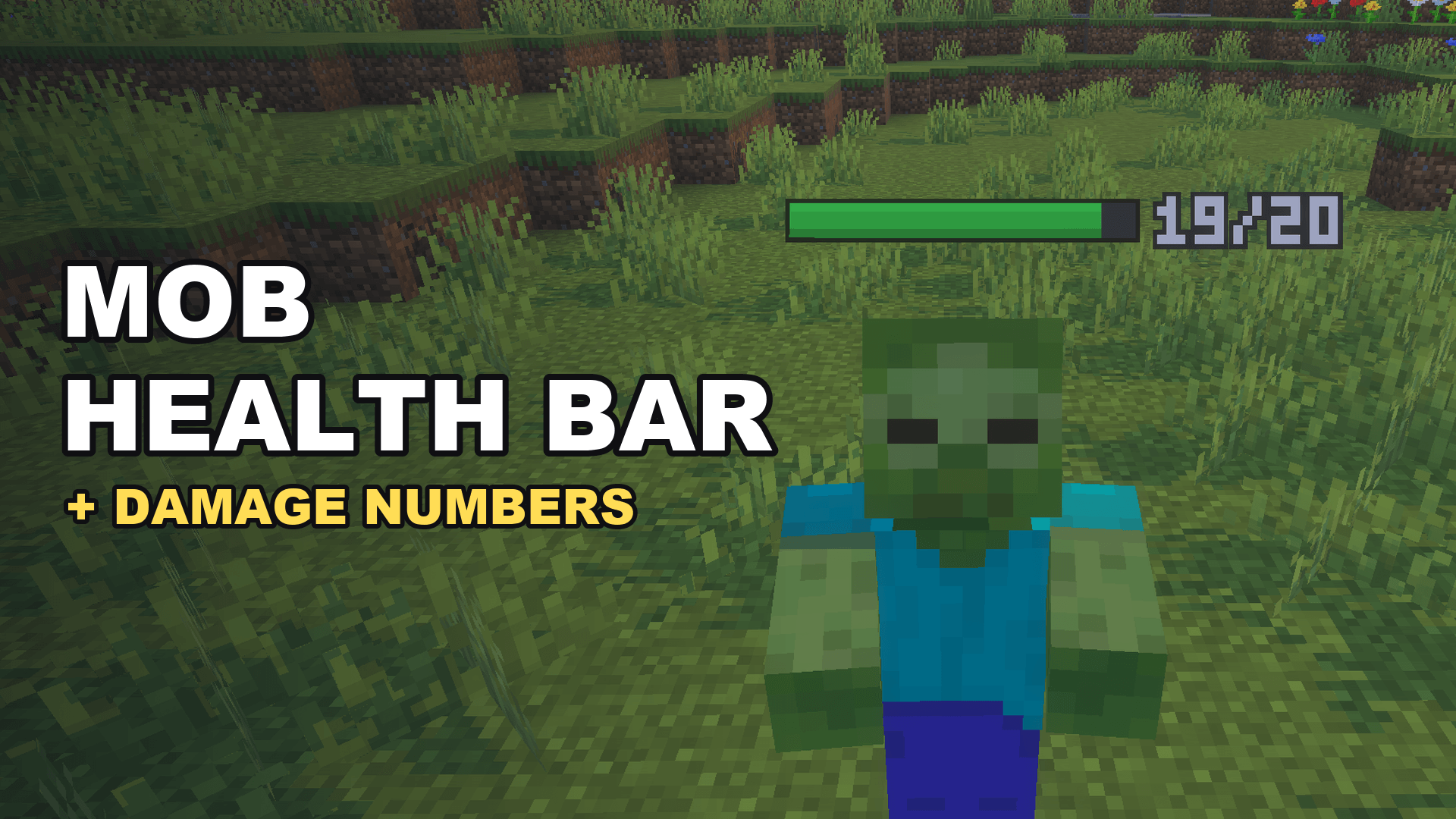 Mob Health Bar & Damage Numbers — screenshot 2