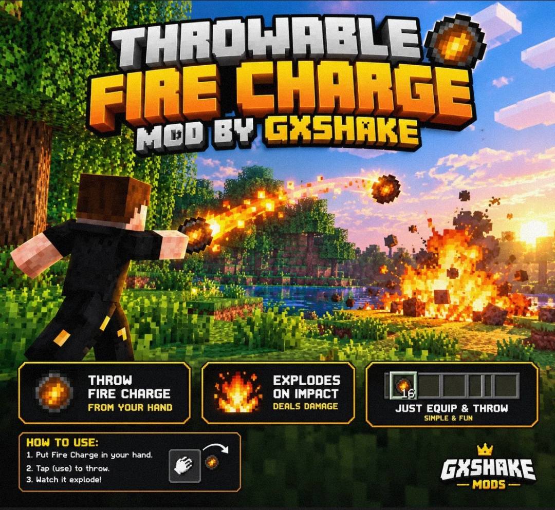 Throwable Fire Charge — screenshot 1