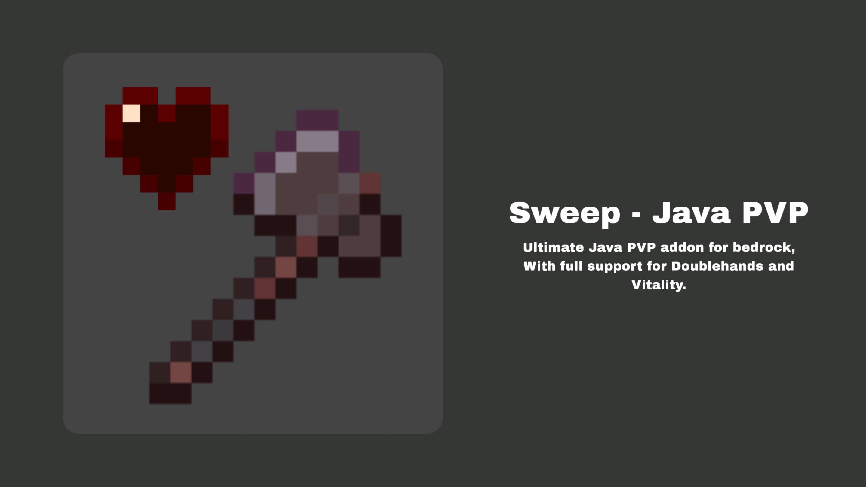 Sweep - Ultimate Java PVP addon for Bedrock — screenshot 1