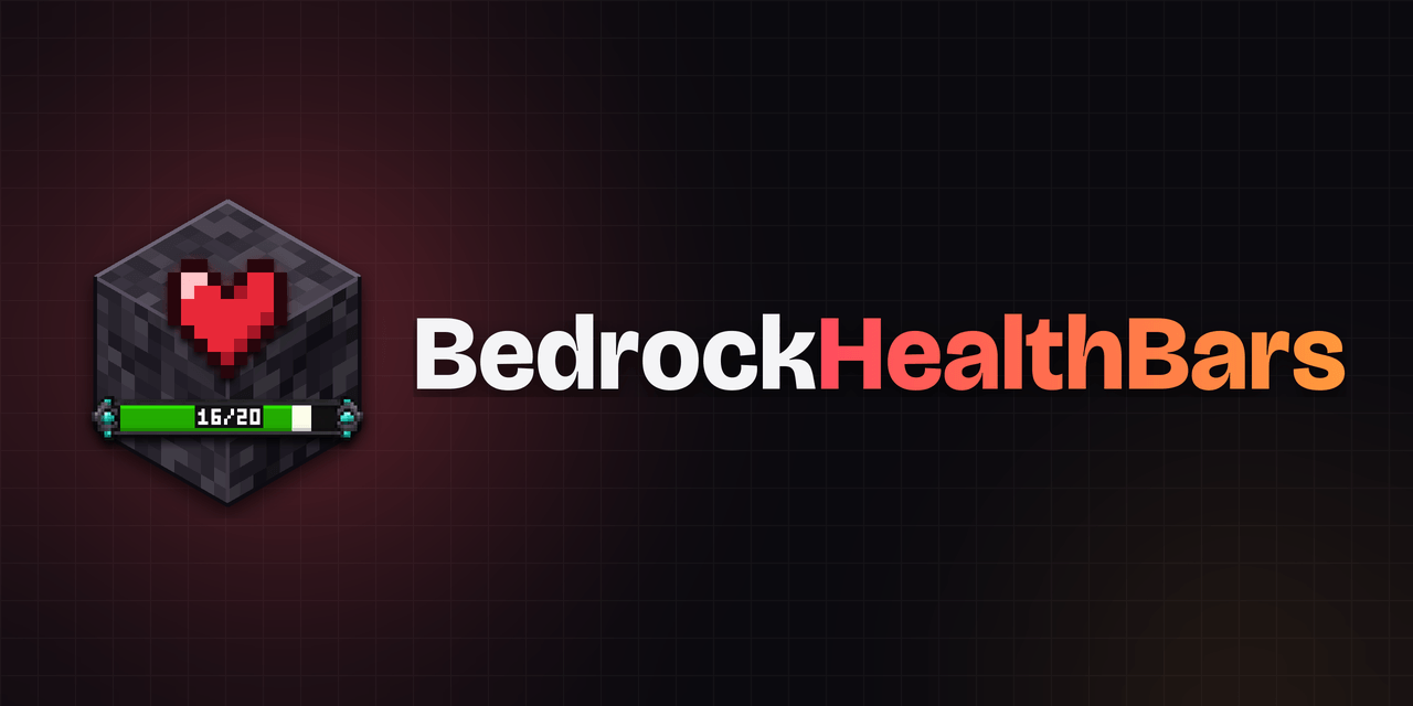 Bedrock Health Bars & Party Frames — screenshot 1