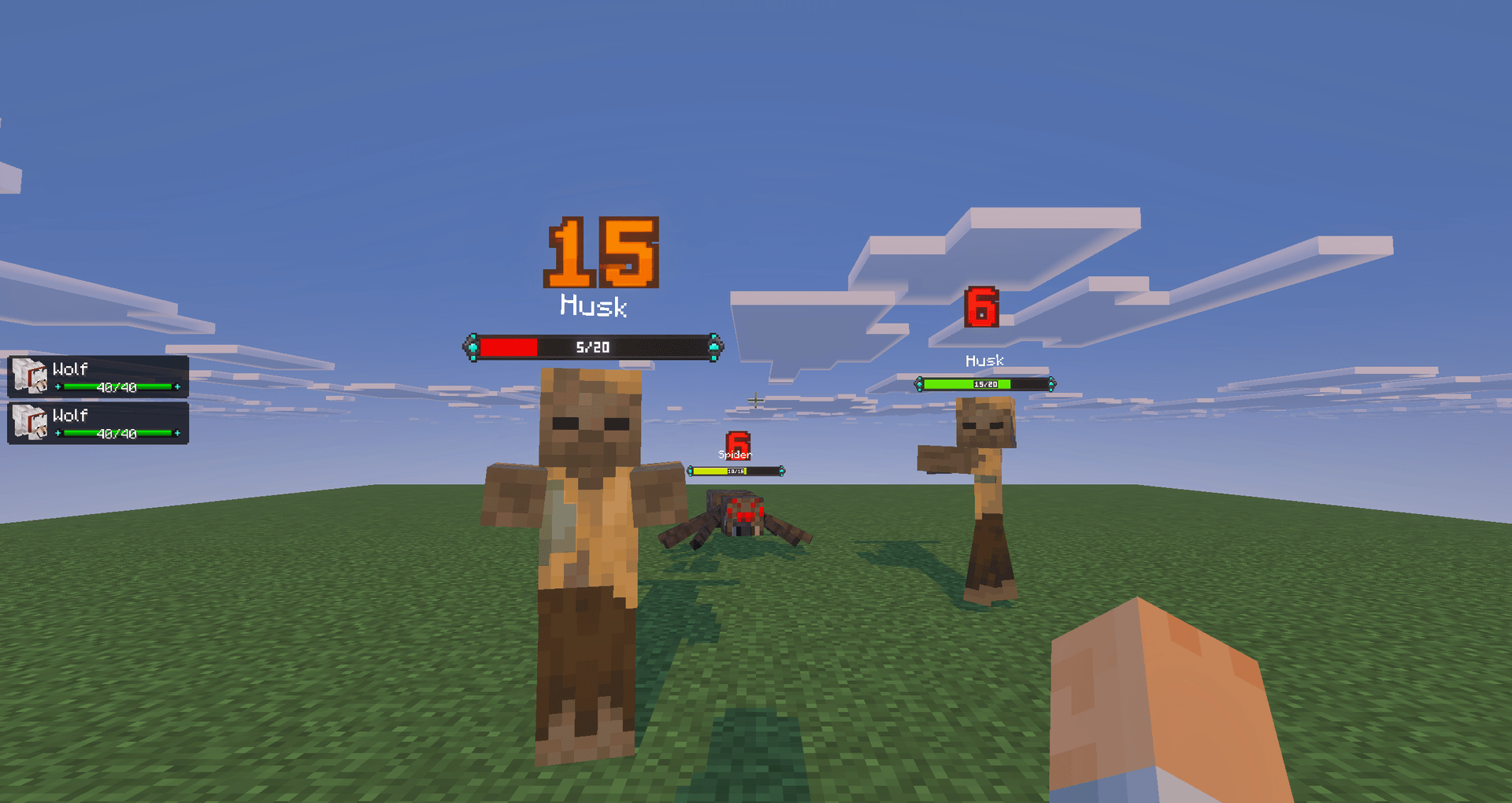 Bedrock Health Bars & Party Frames — screenshot 2