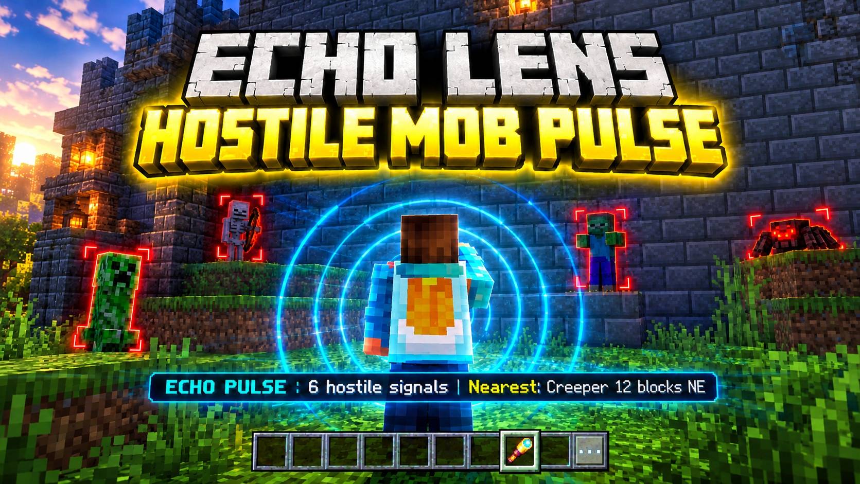Echo Lens Hostile Mob Pulse || Achievements Friendly — screenshot 1