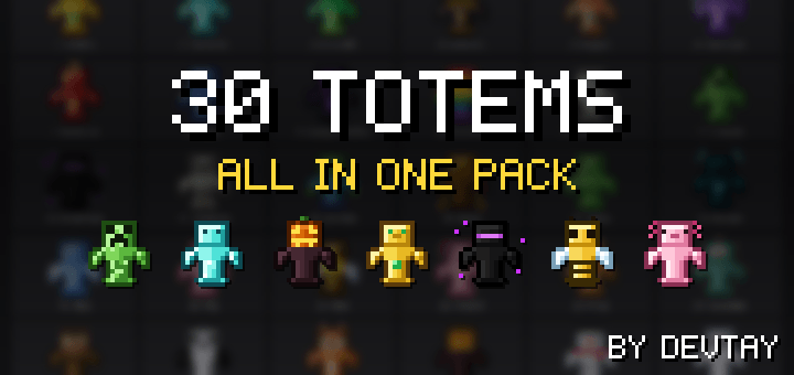Totem Pack: 30 Totems — Minecraft Bedrock Texture Pack Download