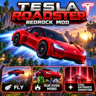 Hd Minecraft Car Mod roadster mod car — Minecraft Bedrock Addon Download | MCModsHub