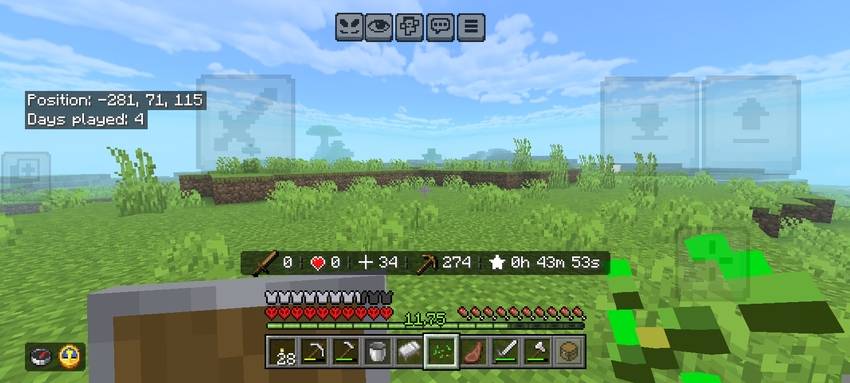 Actionbar Stats HUD - Player Kills, Mob Kills, Deaths, Blocks & Playtime Counter — screenshot 2