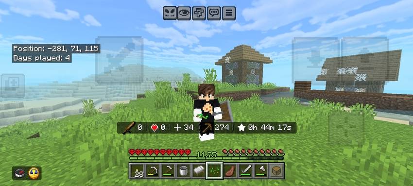 Actionbar Stats HUD - Player Kills, Mob Kills, Deaths, Blocks & Playtime Counter — screenshot 3