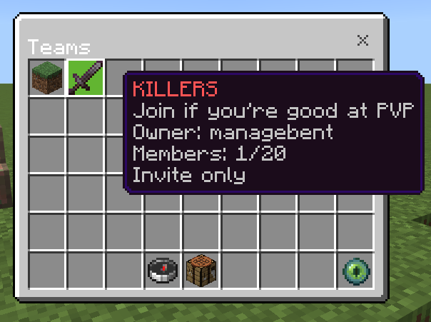 Teams - donutsmp team system chest gui /team — screenshot 1