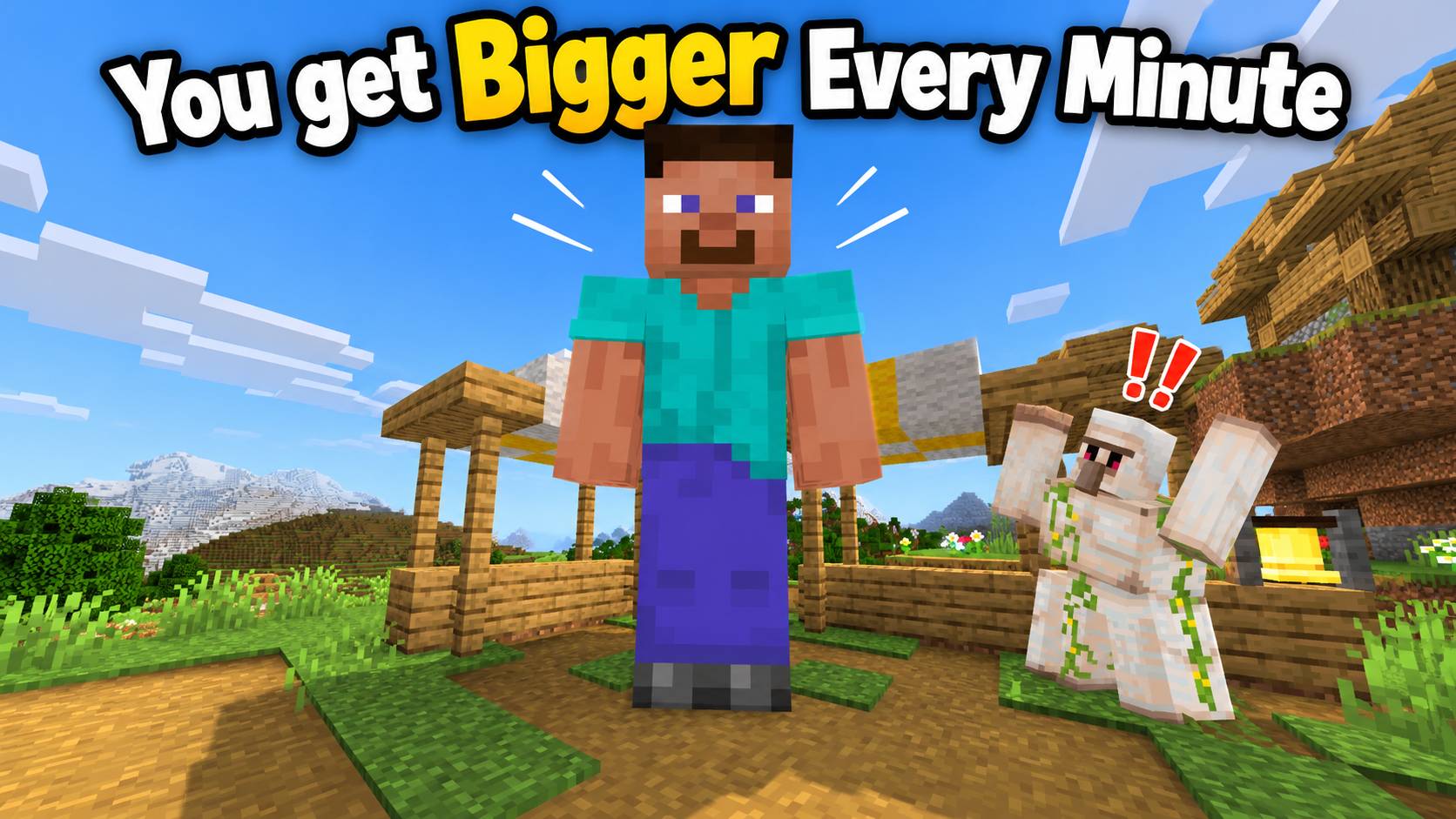 Minecraft, But You Get Bigger Every Minute — screenshot 1