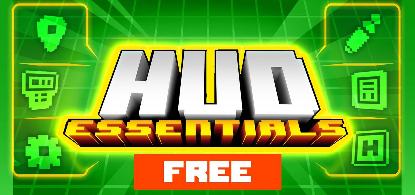 HUD Essentials Free: Compass, Clock, Light Level, Biome and Hitboxes — screenshot 1