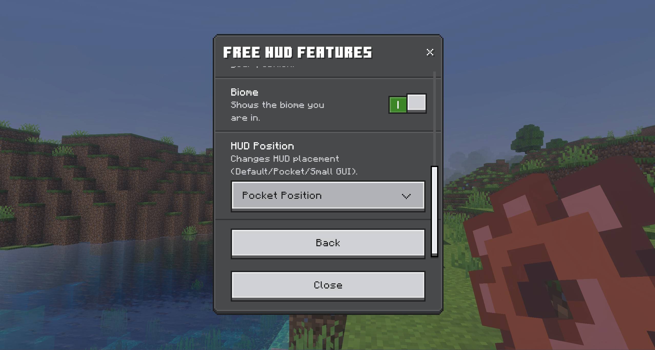 HUD Essentials Free: Compass, Clock, Light Level, Biome and Hitboxes — screenshot 3
